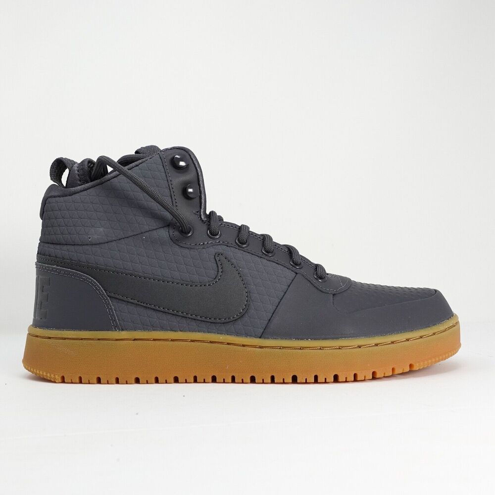 Nike Men's Court Borough Mid Winter Sneakers Dark Grey AA0547 001 Size 8.5